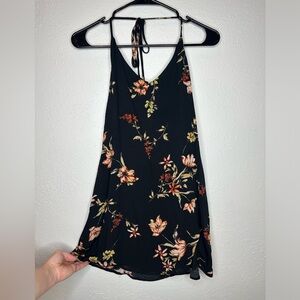 Black floral dress